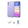 MARSİLYAN™- iPhone 11 Kılıf Kozmos Yansıma Özel Seri - Siyah Joko Magic 5D Cam + Renkli Kamera Lens Koruma Cam - YL