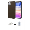 MARSİLYAN™- iPhone 11 Kılıf Kozmos Yansıma Özel Seri - Siyah Joko Magic 5D Cam + Renkli Kamera Lens Koruma Cam - YL