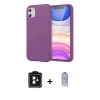 MARSİLYAN™- iPhone 11 Kılıf Kozmos Yansıma Özel Seri - Siyah Joko Magic 5D Cam + Siyah PVD Metal Kamera Lens