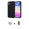 MARSİLYAN™- iPhone 11 Kılıf Kozmos Yansıma Özel Seri - Siyah Joko Magic 5D Hayalet Cam + Pers Alüminyum Kamera Lens - GI