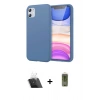 MARSİLYAN™- iPhone 11 Kılıf Kozmos Yansıma Özel Seri - Siyah Joko Magic 5D Hayalet Cam + Kamera Lens Koruma Cam - SF