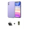 MARSİLYAN™- iPhone 11 Kılıf Kozmos Yansıma Özel Seri - Siyah Joko Magic 5D Hayalet Cam + Kamera Lens Koruma Cam - SF