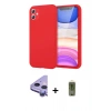 MARSİLYAN™- iPhone 11 Kılıf Kozmos Yansıma Özel Seri - Siyah Joko Magic 5D Hayalet Cam + Raze Metal Kamera Lens - MR