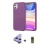 MARSİLYAN™- iPhone 11 Kılıf Kozmos Yansıma Özel Seri - Siyah Joko Magic 5D Hayalet Cam + Raze Metal Kamera Lens - MR