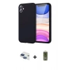 MARSİLYAN™- iPhone 11 Kılıf Kozmos Yansıma Özel Seri - Siyah Joko Magic 5D Hayalet Cam + Pers Alüminyum Kamera Lens - LT