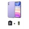 MARSİLYAN™- iPhone 11 Kılıf Kozmos Yansıma Özel Seri - Siyah Joko Magic 5D Hayalet Cam + PVD Metal Kamera Lens - MI