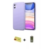 MARSİLYAN™- iPhone 11 Kılıf Kozmos Yansıma Özel Seri - Siyah Joko Magic 5D Hayalet Cam + Rainbow Kamera Lens Koruma Cam - KI
