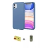 MARSİLYAN™- iPhone 11 Kılıf Kozmos Yansıma Özel Seri - Siyah Joko Magic 5D Hayalet Cam + Rainbow Kamera Lens Koruma Cam - KI