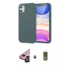 MARSİLYAN™- iPhone 11 Kılıf Kozmos Yansıma Özel Seri - Siyah Joko Magic 5D Hayalet Cam + Raze Metal Kamera Lens - SH