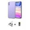 MARSİLYAN™- iPhone 11 Kılıf Kozmos Yansıma Özel Seri - Siyah Joko Magic 5D Hayalet Cam + Raze Metal Kamera Lens - GS