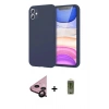 MARSİLYAN™- iPhone 11 Kılıf Kozmos Yansıma Özel Seri - Siyah Joko Magic 5D Hayalet Cam + Raze Metal Kamera Lens - SH