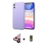 MARSİLYAN™- iPhone 11 Kılıf Kozmos Yansıma Özel Seri - Siyah Joko Magic 5D Hayalet Cam + Raze Metal Kamera Lens - SH