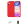 MARSİLYAN™- iPhone 11 Kılıf Kozmos Yansıma Özel Seri - Siyah Joko Magic 5D Hayalet Cam + Renkli Kamera Lens Koruma Cam - TU