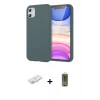 MARSİLYAN™- iPhone 11 Kılıf Kozmos Yansıma Özel Seri - Siyah Joko Magic 5D Hayalet Cam + Renkli Kamera Lens Koruma Cam - SI
