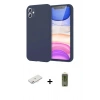 MARSİLYAN™- iPhone 11 Kılıf Kozmos Yansıma Özel Seri - Siyah Joko Magic 5D Hayalet Cam + Renkli Kamera Lens Koruma Cam - PE