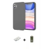 MARSİLYAN™- iPhone 11 Kılıf Kozmos Yansıma Özel Seri - Siyah Joko Magic 5D Hayalet Cam + Renkli Kamera Lens Koruma Cam - SI