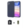 MARSİLYAN™- iPhone 11 Kılıf Kozmos Yansıma Özel Seri - Siyah Joko Magic 5D Hayalet Cam + PVD Metal Kamera Lens - SH
