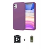 MARSİLYAN™- iPhone 11 Kılıf Kozmos Yansıma Özel Seri - Siyah Joko Magic 5D Hayalet Cam + PVD Metal Kamera Lens - SH