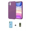 MARSİLYAN™- iPhone 11 Kılıf Kozmos Yansıma Özel Seri - Siyah Joko Magic 5D Hayalet Cam + Neon Fosforlu Kamera Lens - YL