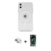 MARSİLYAN™- iPhone 11 Kılıf Kutup Klasik Serisi - Şeffaf 360 Full Body Arka Koruyucu + Pers Alüminyum Kamera Lens - YL