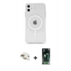 MARSİLYAN™- iPhone 11 Kılıf Kutup Klasik Serisi - Şeffaf 360 Full Body Arka Koruyucu + Pers Alüminyum Kamera Lens - GD