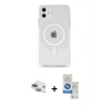 MARSİLYAN™- iPhone 11 Kılıf Kutup Klasik Serisi - Şeffaf Royal Nano Ekran Koruyucu + Pers Alüminyum Kamera Lens - YL