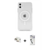 MARSİLYAN™- iPhone 11 Kılıf Kutup Klasik Serisi - Şeffaf Uv Polymer Nano Ekran Koruyucu + Pers Alüminyum Kamera Lens - GD