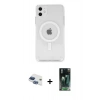 MARSİLYAN™- iPhone 11 Kılıf Kutup Klasik Serisi - Siyah 360 Mat Full Body Arka Koruyucu + Pers Alüminyum Kamera Lens - LT