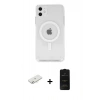 MARSİLYAN™- iPhone 11 Kılıf Kutup Klasik Serisi - Siyah 6D Antistatik Mat Seramik Hayalet Nano Ekran Koruyucu + Renkli Kamera Lens Koruma Cam - SI