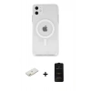 MARSİLYAN™- iPhone 11 Kılıf Kutup Klasik Serisi - Siyah 6D Antistatik Mat Seramik Hayalet Nano Ekran Koruyucu + Renkli Kamera Lens Koruma Cam - TU