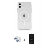 MARSİLYAN™- iPhone 11 Kılıf Kutup Klasik Serisi - Siyah 6D Antistatik Mat Seramik Hayalet Nano Ekran Koruyucu + Pers Alüminyum Kamera Lens - GI
