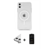 MARSİLYAN™- iPhone 11 Kılıf Kutup Klasik Serisi - Siyah 6D Antistatik Mat Seramik Hayalet Nano Ekran Koruyucu + Raze Metal Kamera Lens - GS