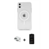 MARSİLYAN™- iPhone 11 Kılıf Kutup Klasik Serisi - Siyah 6D Antistatik Mat Seramik Hayalet Nano Ekran Koruyucu + Pers Alüminyum Kamera Lens - YL