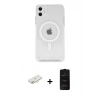 MARSİLYAN™- iPhone 11 Kılıf Kutup Klasik Serisi - Siyah 6D Antistatik Mat Seramik Hayalet Nano Ekran Koruyucu + Renkli Kamera Lens Koruma Cam - YL