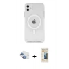 MARSİLYAN™- iPhone 11 Kılıf Kutup Klasik Serisi - Siyah 6D Mat Seramik Hayalet Nano Ekran Koruyucu + Pers Alüminyum Kamera Lens - GI