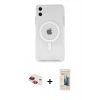 MARSİLYAN™- iPhone 11 Kılıf Kutup Klasik Serisi - Siyah 6D Mat Seramik Hayalet Nano Ekran Koruyucu + Pers Alüminyum Kamera Lens - KI