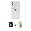 MARSİLYAN™- iPhone 11 Kılıf Kutup Klasik Serisi - Siyah 6D Mat Seramik Hayalet Nano Ekran Koruyucu + PVD Metal Kamera Lens - TU