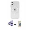 MARSİLYAN™- iPhone 11 Kılıf Kutup Klasik Serisi - Siyah 6D Mat Seramik Hayalet Nano Ekran Koruyucu + Raze Metal Kamera Lens - MR