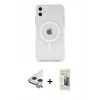 MARSİLYAN™- iPhone 11 Kılıf Kutup Klasik Serisi - Siyah 6D Mat Seramik Hayalet Nano Ekran Koruyucu + Raze Metal Kamera Lens - GS