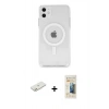 MARSİLYAN™- iPhone 11 Kılıf Kutup Klasik Serisi - Siyah 6D Mat Seramik Hayalet Nano Ekran Koruyucu + Renkli Kamera Lens Koruma Cam - TU