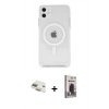 MARSİLYAN™- iPhone 11 Kılıf Kutup Klasik Serisi - Siyah Bilvis Hayalet Cam Ekran Koruyucu + Pers Alüminyum Kamera Lens - GD