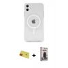 MARSİLYAN™- iPhone 11 Kılıf Kutup Klasik Serisi - Siyah Bilvis Hayalet Cam Ekran Koruyucu + Rainbow Kamera Lens Koruma Cam - KI