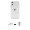 MARSİLYAN™- iPhone 11 Kılıf Kutup Klasik Serisi - Siyah Joko Magic 5D Cam + Renkli Kamera Lens Koruma Cam - SI