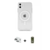 MARSİLYAN™- iPhone 11 Kılıf Kutup Klasik Serisi - Siyah Joko Magic 5D Hayalet Cam + Pers Alüminyum Kamera Lens - YL