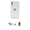 MARSİLYAN™- iPhone 11 Kılıf Kutup Klasik Serisi - Siyah Joko Magic 5D Hayalet Cam + Pers Alüminyum Kamera Lens - KI
