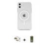 MARSİLYAN™- iPhone 11 Kılıf Kutup Klasik Serisi - Siyah Joko Magic 5D Hayalet Cam + Pers Alüminyum Kamera Lens - GD