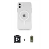 MARSİLYAN™- iPhone 11 Kılıf Kutup Klasik Serisi - Siyah Joko Magic 5D Hayalet Cam + PVD Metal Kamera Lens - MI