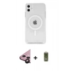 MARSİLYAN™- iPhone 11 Kılıf Kutup Klasik Serisi - Siyah Joko Magic 5D Hayalet Cam + Raze Metal Kamera Lens - SH
