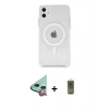 MARSİLYAN™- iPhone 11 Kılıf Kutup Klasik Serisi - Siyah Joko Magic 5D Hayalet Cam + Raze Metal Kamera Lens - KI