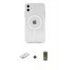 MARSİLYAN™- iPhone 11 Kılıf Kutup Klasik Serisi - Siyah Joko Magic 5D Hayalet Cam + Renkli Kamera Lens Koruma Cam - SI